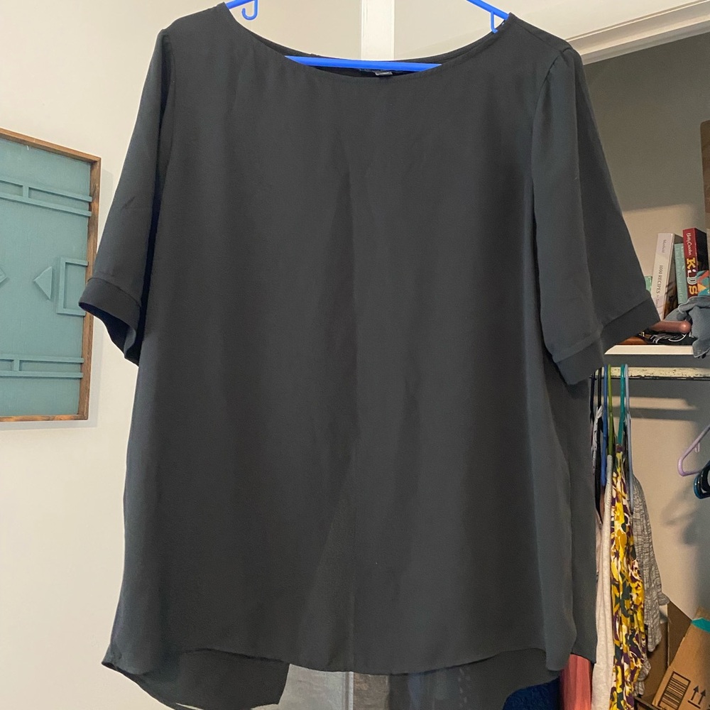 Banana Republic Charcoal Blouse